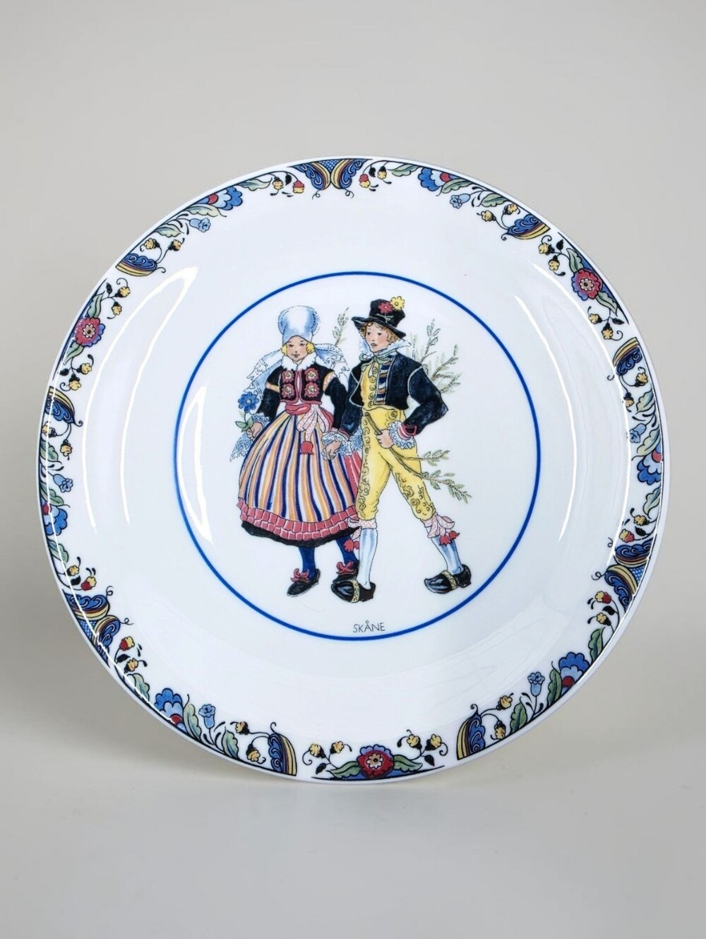 Rorstrand Appetizer Dessert Plate Swedish National Costumes Skane 6in Porcelain